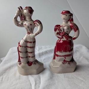 Vintage California Cleminsons Pottery Galagray Ware Salt & Pepper Shaker Set